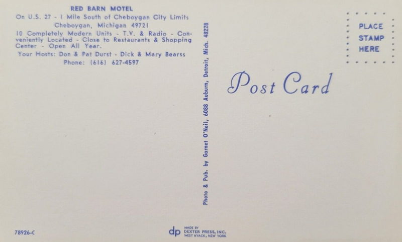 Red Barn Motel - Vintage Postcard (newer photo)